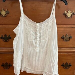 Rebecca Taylor White Crochet Camisole